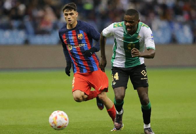 Soi k&egrave;o rung b&agrave;n thắng Betis vs Barcelona, 3h ng&agrave;y 2/2