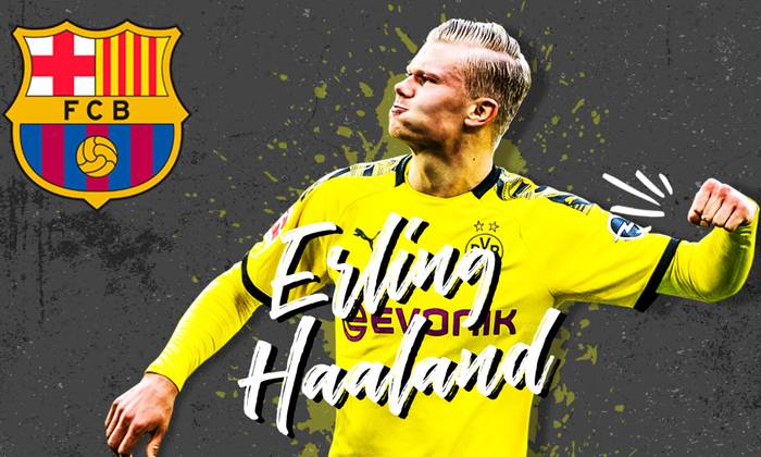 Đại diện của Erling Haaland ch&iacute;nh thức đ&agrave;m ph&aacute;n với Barcelona