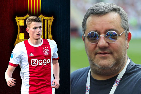 MU c&oacute; cơ hội nẫng tay tr&ecirc;n De Ligt v&igrave; Raiola