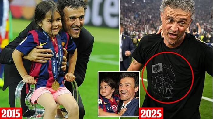 HLV Luis Enrique bật kh&oacute;c, nhắc về con g&aacute;i qu&aacute; cố sau khi v&ocirc; địch C1