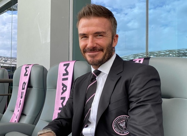 David Beckham mừng ra mặt d&ugrave; đội b&oacute;ng con cưng thua trận