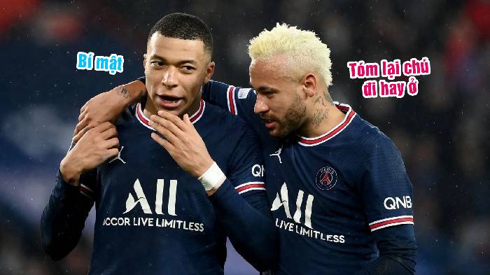 Neymar th&uacute; nhận kh&ocirc;ng biết chuyện Mbappe gia hạn với PSG