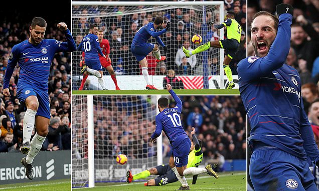 Video Chelsea 5-0 Huddersfield (Premier League, Ngoại hạng Anh v&ograve;ng 25)