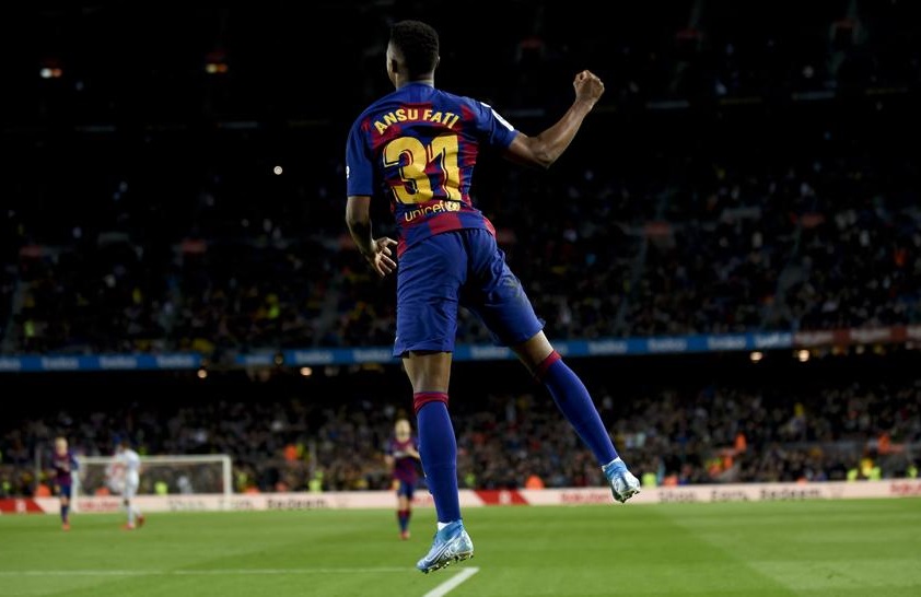 Ansu Fati đi v&agrave;o lịch sử La Liga