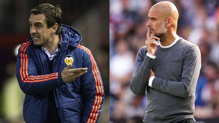 Cựu HLV Gary Neville ch&ecirc; c&aacute;ch huấn luyện của Pep Guardiola