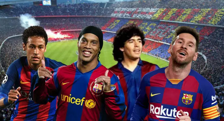 Messi chỉ đứng ở thứ 3 trong danh s&aacute;ch huyền thoại của Barcelona