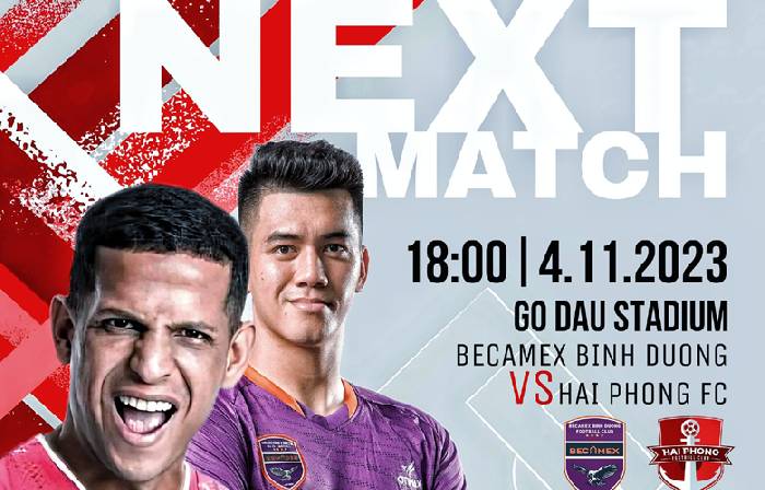 Nhận định, soi k&egrave;o Becamex B&igrave;nh Dương vs Hải Ph&ograve;ng, 18h00 ng&agrave;y 4/11