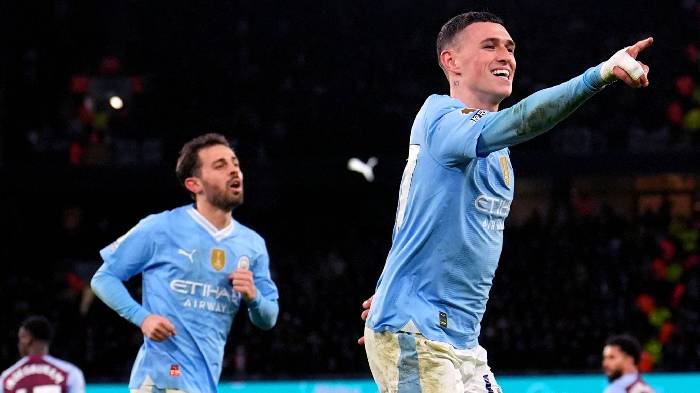 Phil Foden lập hat-trick, Man City v&ugrave;i dập Aston Villa