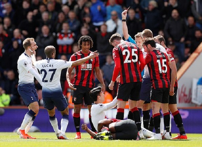 Video Bournemouth 1-0 Tottenham  (Premier League, Ngoại hạng Anh v&ograve;ng 37)