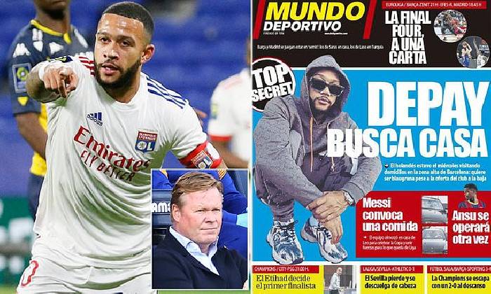 Depay 'x&aacute;c nhận' chuyển tới Barcelona