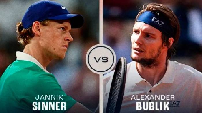Link trực tiếp tennis Sinner vs Bublik, Tứ kết Roland Garros - 19h00 ng&agrave;y 4/6