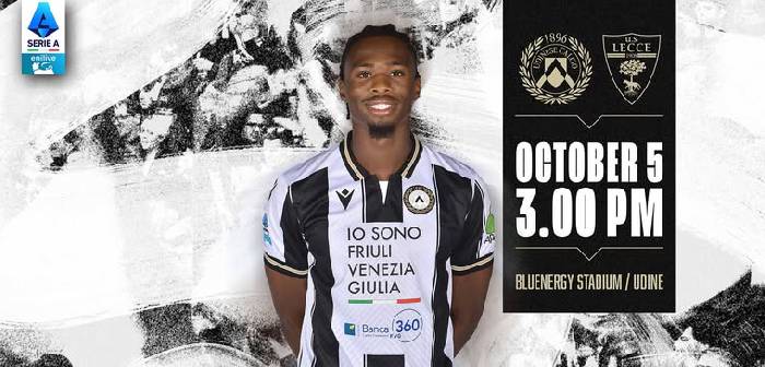 Nhận định, soi k&egrave;o Udinese vs Lecce, 20h00 ng&agrave;y 5/10: Thất vọng cửa tr&ecirc;n