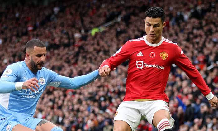 Đội h&igrave;nh kết hợp Man City vs MU: Ronaldo v&agrave; De Gea lẻ loi