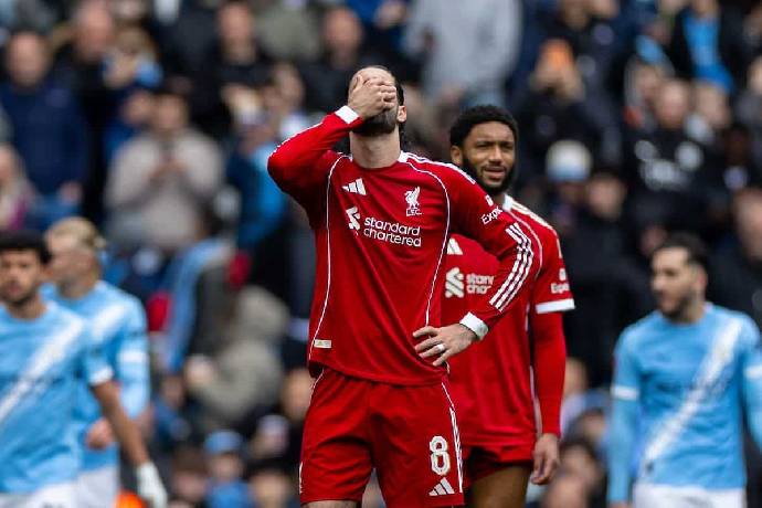 Liverpool lập 2 kỷ lục kh&ocirc;ng mong muốn sau thất bại trước Man City