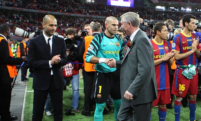 Man City v&agrave;o chung kết C1, Pep Guardiola s&aacute;nh ngang Sir Alex Ferguson