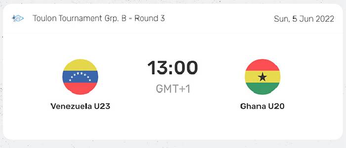 Nhận định, soi k&egrave;o Venezuela U23 vs Ghana U20, 19h ng&agrave;y 5/6