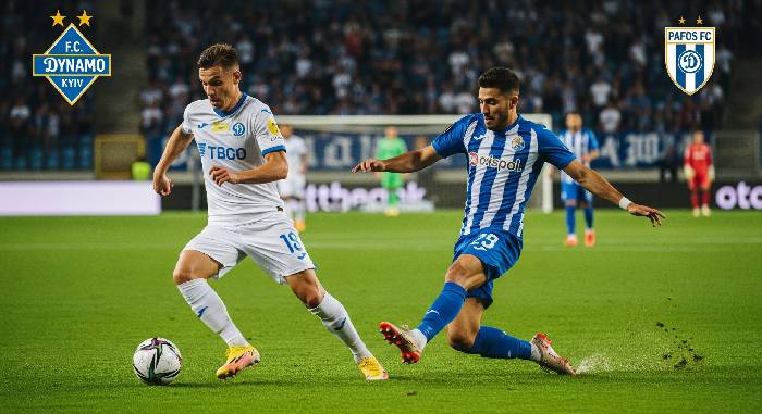 Si&ecirc;u m&aacute;y t&iacute;nh dự đo&aacute;n Dynamo Kyiv vs Pafos FC, 1h00 ng&agrave;y 6/8