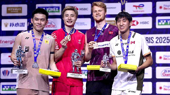 Link xem cầu l&ocirc;ng Malaysia Mở rộng 2026 Yushi Tanaka vs Victor Lai