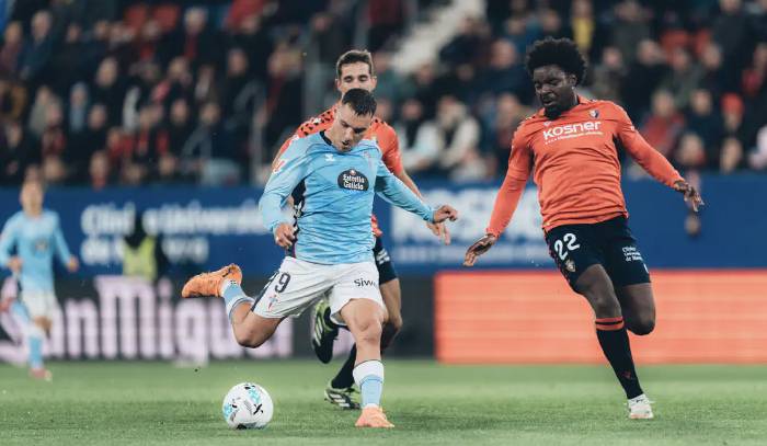 Soi k&egrave;o g&oacute;c Celta Vigo vs Osasuna, 03h00 ng&agrave;y 07/02