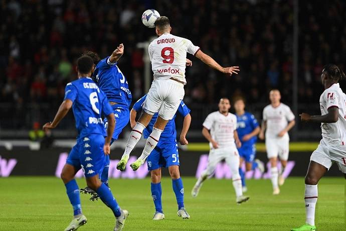Soi k&egrave;o phạt g&oacute;c AC Milan vs Empoli, 02h00 ng&agrave;y 8/4