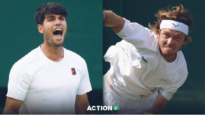 Nhận định tennis Alcaraz vs Rublev, V&ograve;ng 4 Wimbledon - 22h30 ng&agrave;y 6/7