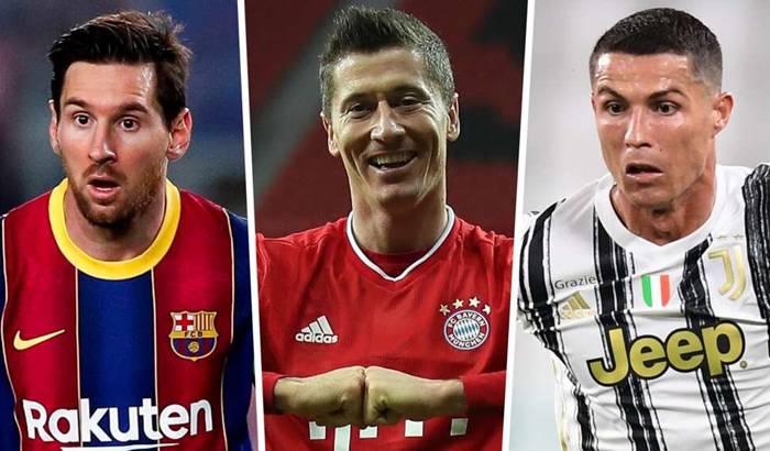 Chiếc gi&agrave;y V&agrave;ng ch&acirc;u &Acirc;u 20/21: Ronaldo bị Salah bắt kịp