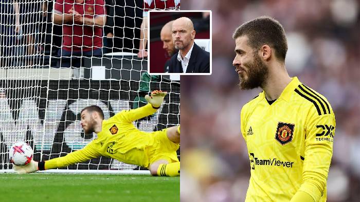 Lại mắc sai lầm ngớ ngẩn, Ten Hag n&oacute;i thẳng tương lai của De Gea