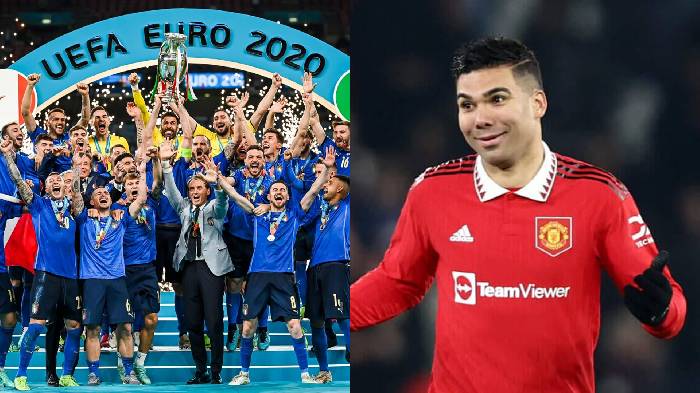 Man United l&ocirc;i k&eacute;o nh&agrave; v&ocirc; địch EURO về đ&aacute; cặp với Casemiro