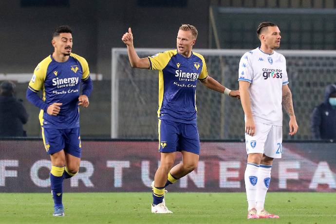Soi k&egrave;o g&oacute;c Hellas Verona vs Empoli, 21h00 ng&agrave;y 8/12