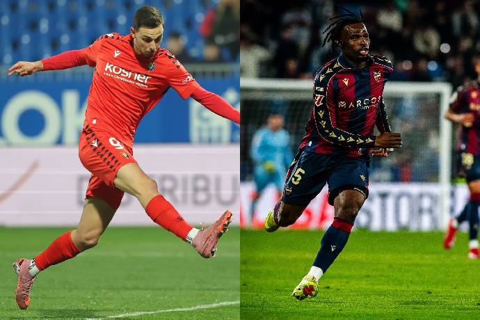 Soi k&egrave;o g&oacute;c Osasuna vs Levante, 03h00 ng&agrave;y 9/12