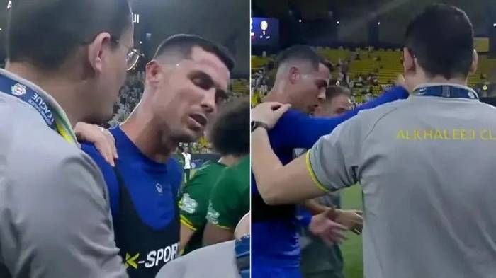 Ronaldo lại mất kiểm so&aacute;t, h&agrave;nh xử thiếu chuy&ecirc;n nghiệp ngay tr&ecirc;n s&acirc;n