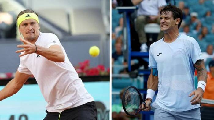 Nhận định tennis Zverev vs Carabelli, V&ograve;ng 2 Rome Masters - 1h30 ng&agrave;y 10/5