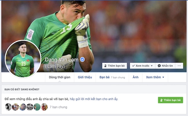 Đặng Văn L&acirc;m bị 'hack' Facebook ch&iacute;nh chủ, chưa thể lấy lại
