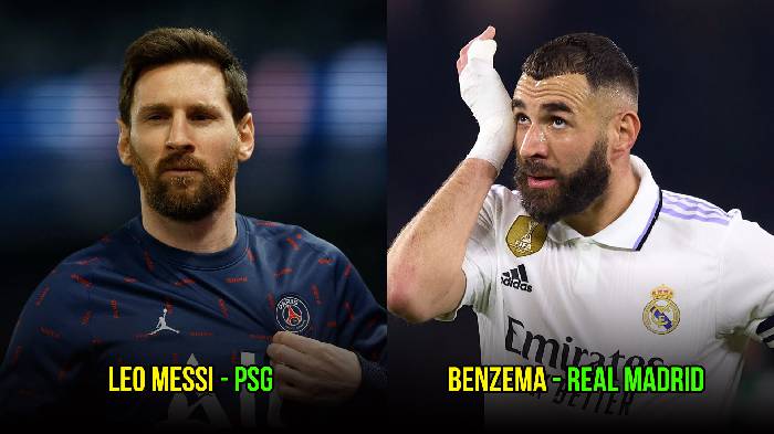 Si&ecirc;u đội h&igrave;nh 0 đồng h&egrave; 2023: Messi c&oacute; b&oacute;ng, Benzema đang di chuyển