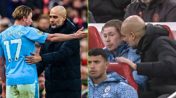 Bị De Bruyne &ldquo;bật tanh t&aacute;ch' ngay tr&ecirc;n s&acirc;n, Pep ch&iacute;nh thức l&ecirc;n tiếng