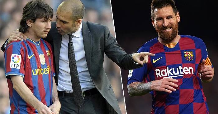 HLV Pep Guardiola tha thiết khuy&ecirc;n tr&ograve; cũ Messi l&agrave;m một chuyện