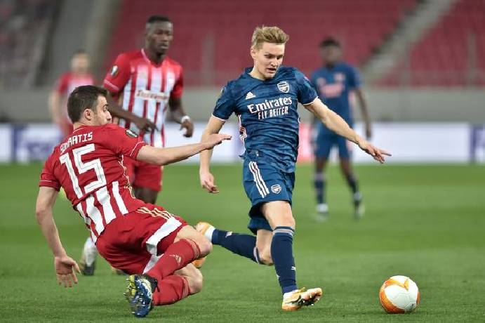 Odegaard v&agrave; loạt con số ấn tượng ở thắng lợi của Arsenal tại C&uacute;p C2