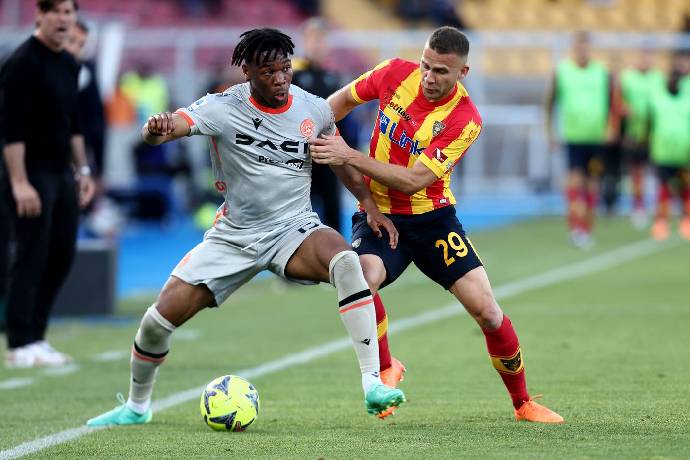 Soi k&egrave;o hiệp 1 Lecce vs Udinese, 23h30 ng&agrave;y 13/05