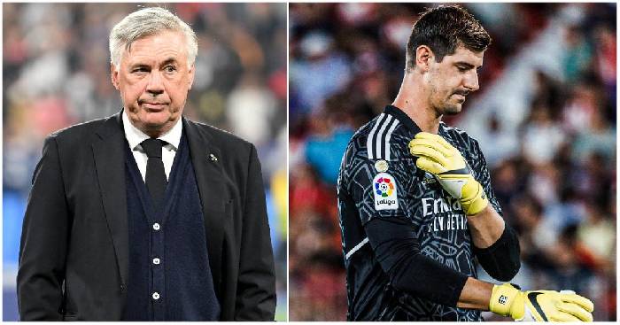 Courtois nghỉ hết m&ugrave;a, Ancelotti chốt phương &aacute;n thay thủ m&ocirc;n