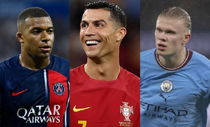 Bỏ Haaland v&agrave; Mbappe, CR7 chỉ ra tiền đạo l&agrave;m anh ấn tượng nhất