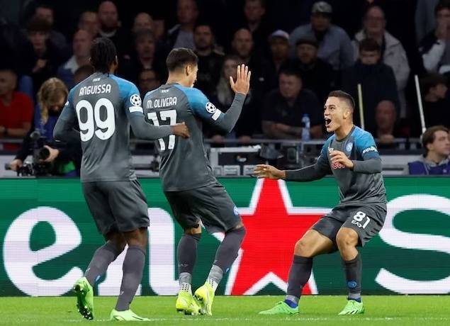 Đội h&igrave;nh ra s&acirc;n ch&iacute;nh thức Napoli vs Ajax, 23h45 ng&agrave;y 12/10