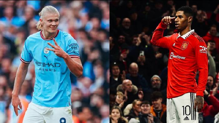 Đội h&igrave;nh kết hợp MU vs Man City: &lsquo;Song tấu&rsquo; Rashford - Haaland