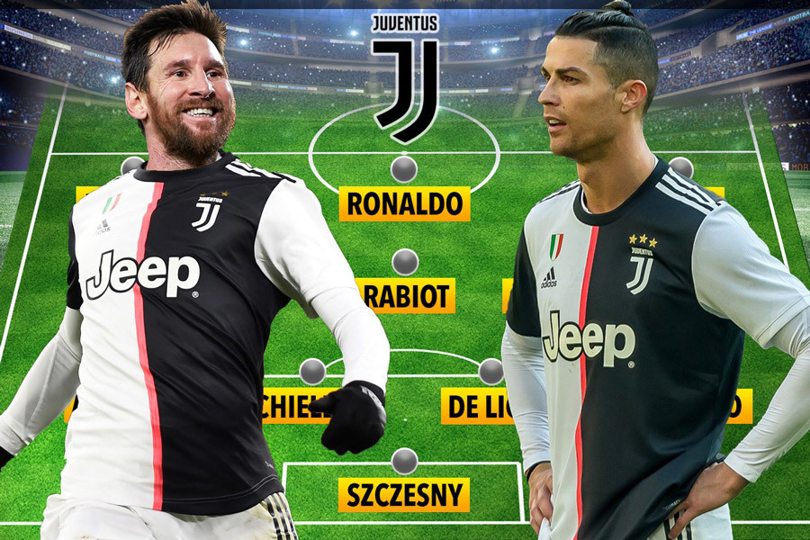Messi đ&aacute; cặp với Ronaldo ở Juventus: HLV Sarri l&ecirc;n tiếng