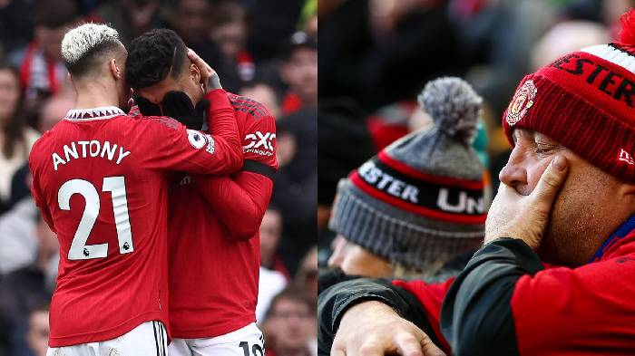 Casemiro bị oan, Antony gửi th&ocirc;ng điệp khiến CĐV United x&uacute;c động