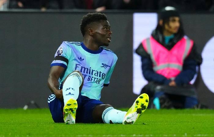 Bukayo Saka vắng mặt th&ecirc;m 8 tuần, Arsenal tan vỡ giấc mơ v&ocirc; địch?