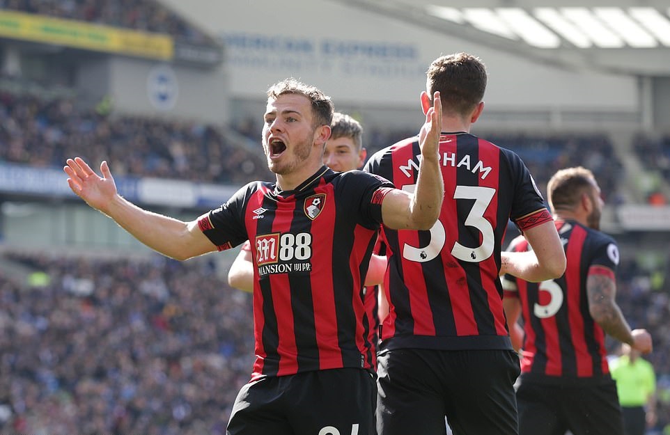 Video Brighton 0-5 Bournemouth (Premier League, Ngoại hạng Anh v&ograve;ng 34)