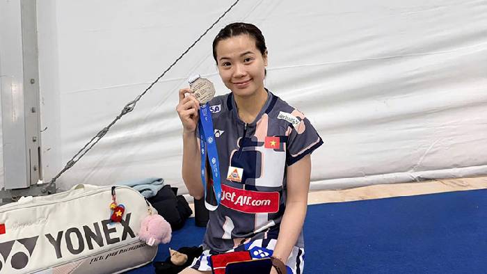 Th&ugrave;y Linh thắng Sindhu ở v&ograve;ng 1 giải cầu l&ocirc;ng Ấn Độ Mở rộng 2026