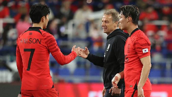 HLV Klinsmann khẳng định H&agrave;n Quốc thất bại v&igrave; Son Heung Min v&agrave; Lee Kang In