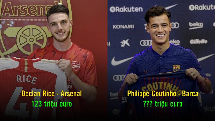 Top 10 thương vụ đắt gi&aacute; nhất lịch sử: Declan Rice đứng thứ mấy?