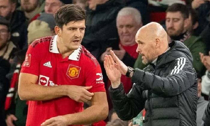 Maguire: 'T&ocirc;i thực sự rất buồn với quyết định đ&oacute; của Ten Hag'